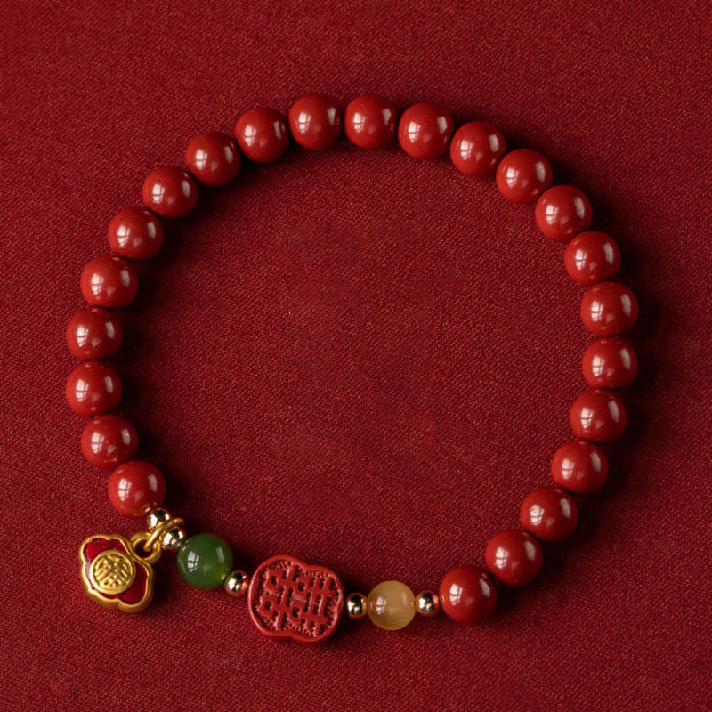 Wear FengShui Cinnabar Happiness Calm Bracelet