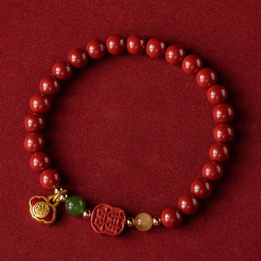 Wear FengShui Cinnabar Happiness Calm Bracelet