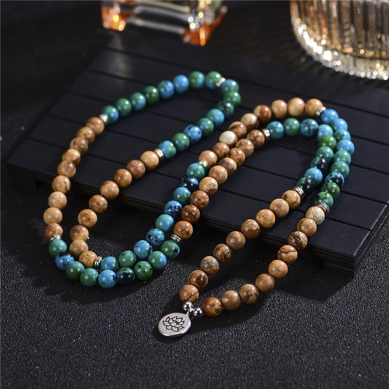 Wear FengShui 108 Meditation Healing Multilayer Mala