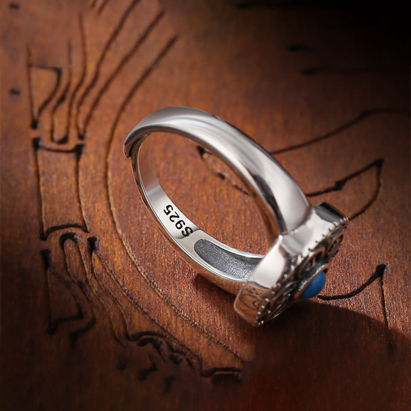 Wear FengShui Tibetan Om Mani Padme Hum Peace Rotatable Ring