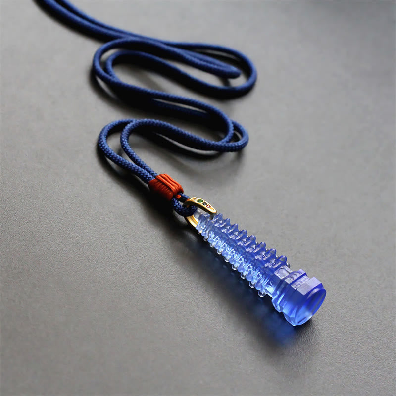 Wear FengShui Liuli Ancient Pagoda Wisdom Necklace