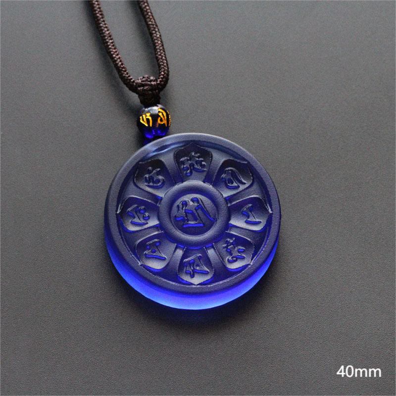 Wear FengShui Liuli Manjusri Lotus Enlightenment Necklace