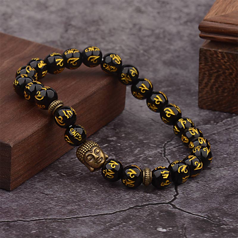 Wear FengShui Tibetan Buddha Mantra Amulet Bracelet