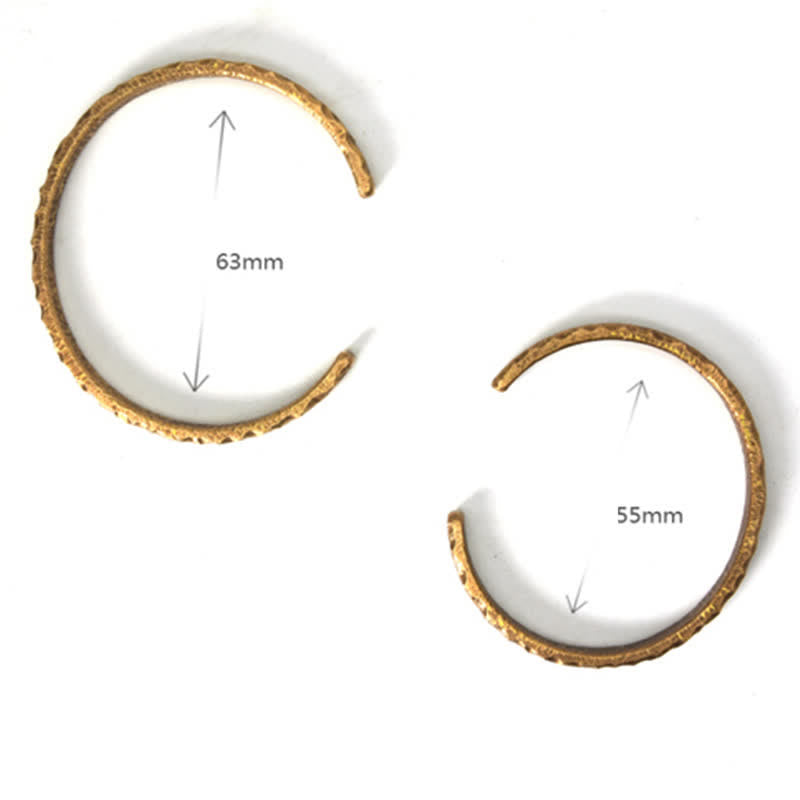 Wear FengShui Simple Design Copper Wealth Cuff Bracelet