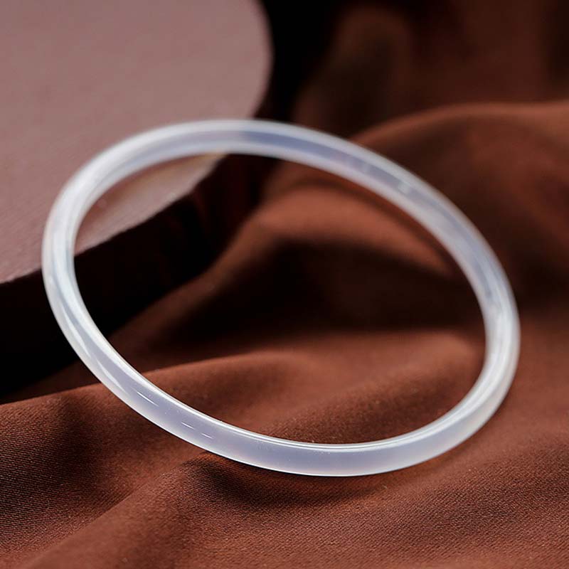 Wear FengShui Natural Cyan White Jade Success Bracelet