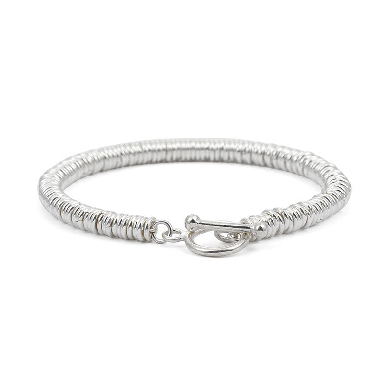 Wear FengShui Simple Circle Pattern Design Luck Chain Bracelet