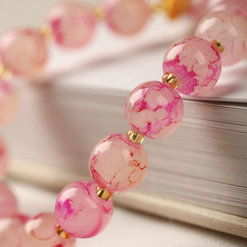 Wear FengShui Liuli Glass Bead Blessing Harmony Bracelet
