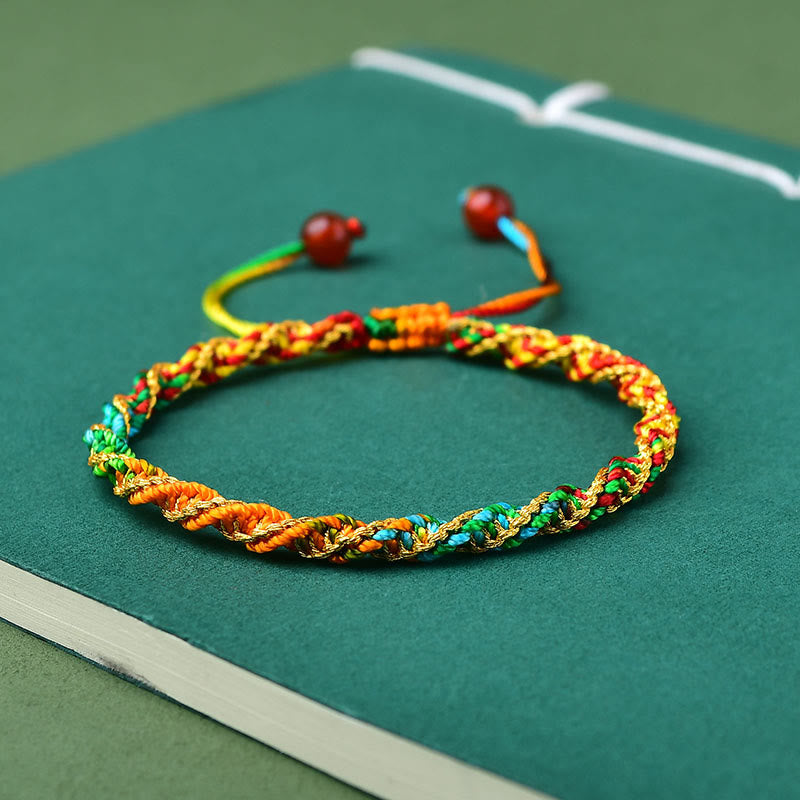 Wear FengShui Colorful Rope Luck Handcrafted Zongzi Charm Bracelet