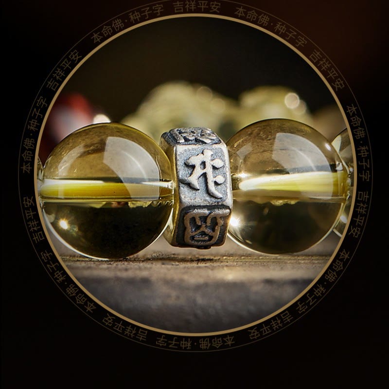 Wear FengShui Natural Citrine Double PiXiu Tiger Eye Prosperity Protection Bracelet