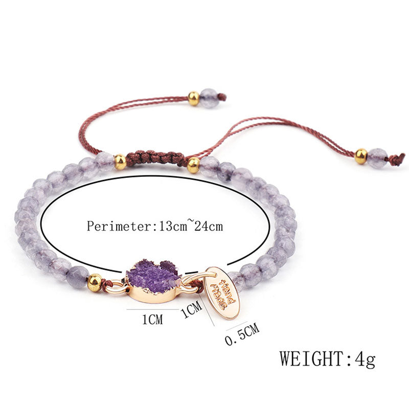 Wear FengShui Natural Crystal Charm Lucky Healing Bracelet