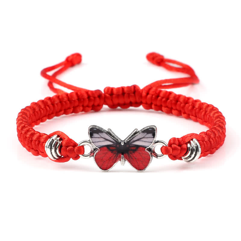 Wear FengShui Butterfly Freedom Love String Charm Bracelet
