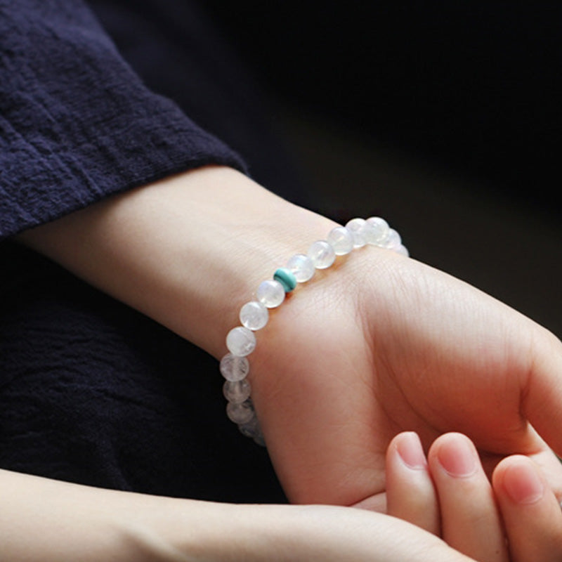 Wear FengShui Moonstone Calm Healing Positive Bracelet