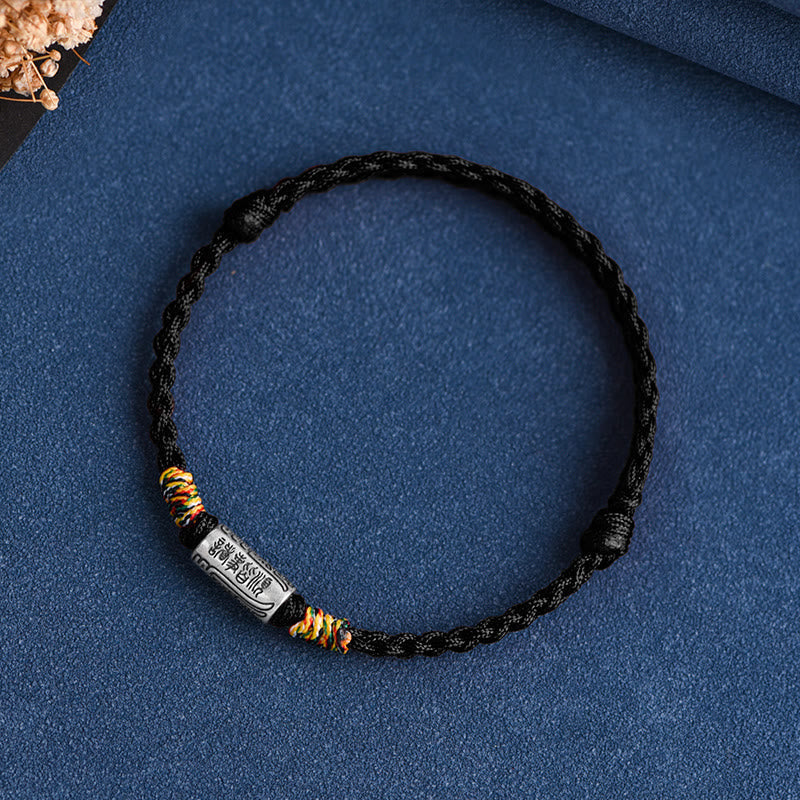Wear FengShui Handcrafted 925 Sterling Silver Everything Goes Well Design Protection Strength Bracelet Anklet