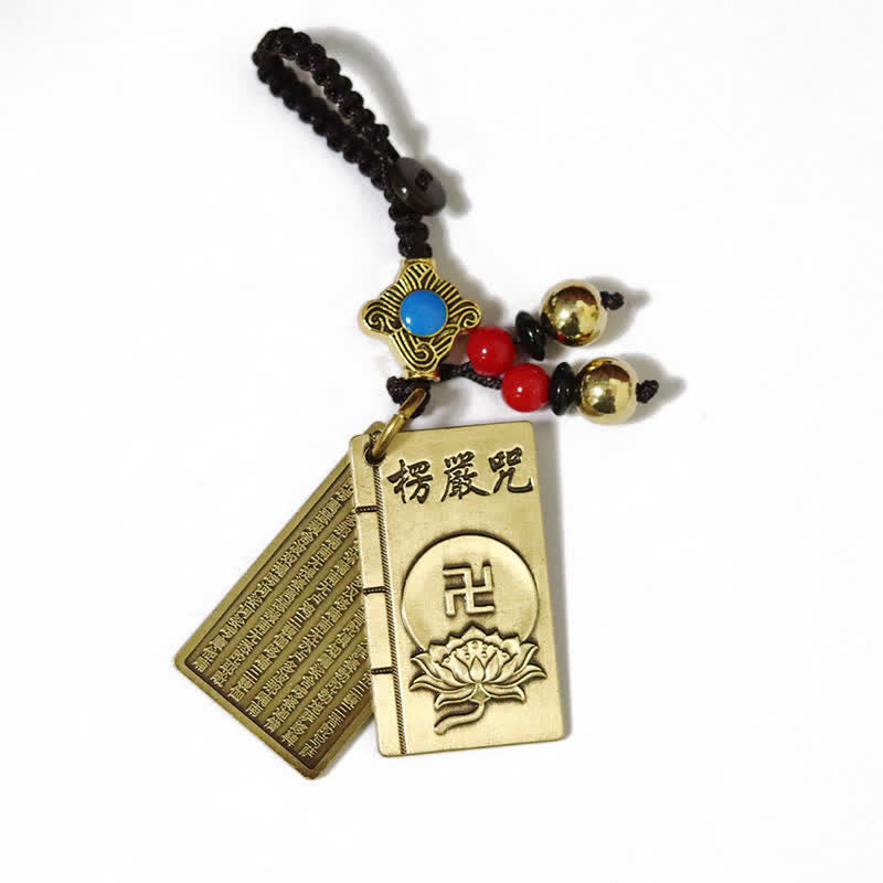 Wear FengShui Feng Shui Yin Yang Bagua Wenchang Pen Pagoda Prayer Wheel Keychain