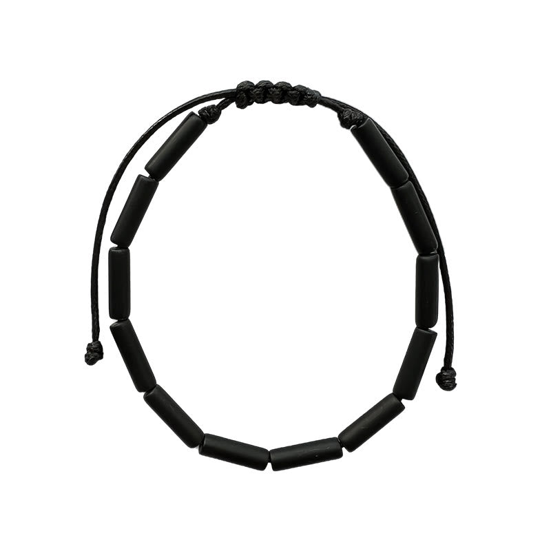 Wear FengShui Black Onyx Bead Support Protection Bracelet