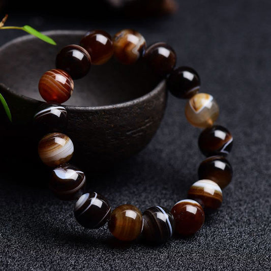Wear FengShui Tibetan Sardonyx Happiness Positive Bracelet