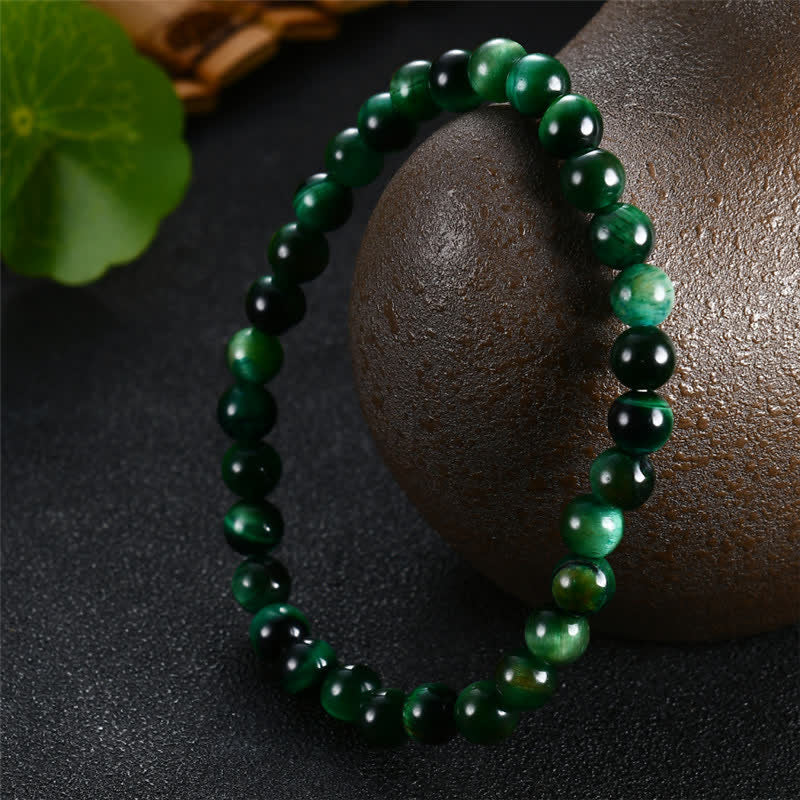 Wear FengShui Natural Green Tiger Eye Strength Bracelet