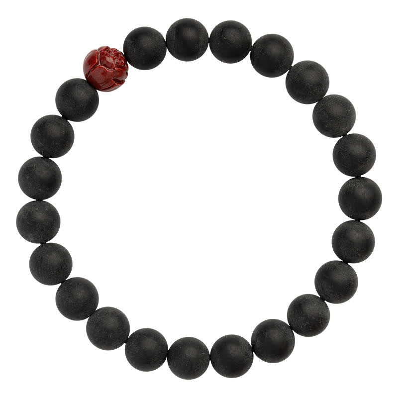 Wear FengShui Tibetan Cypress Cinnabar Lotus Healing Bracelet
