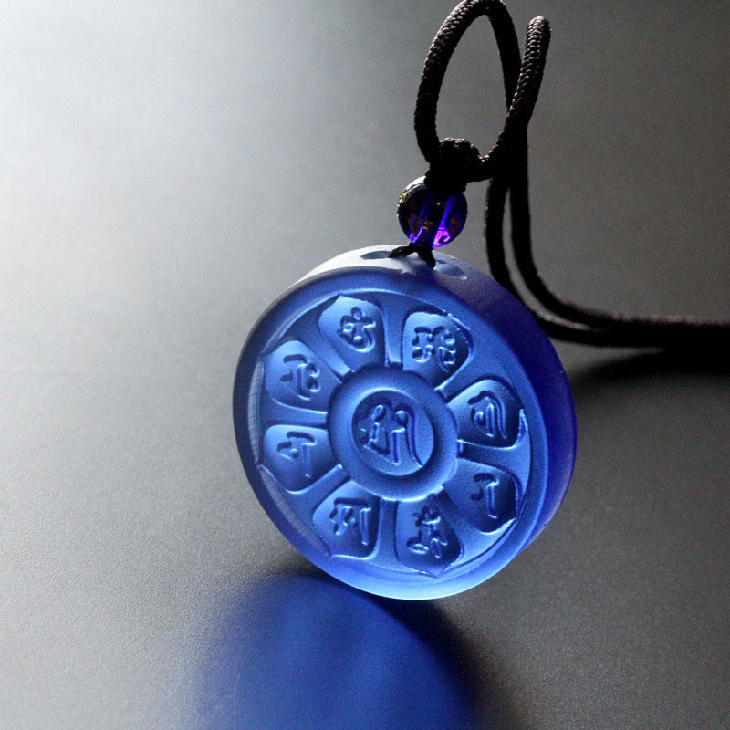 Wear FengShui Liuli Manjusri Lotus Enlightenment Necklace