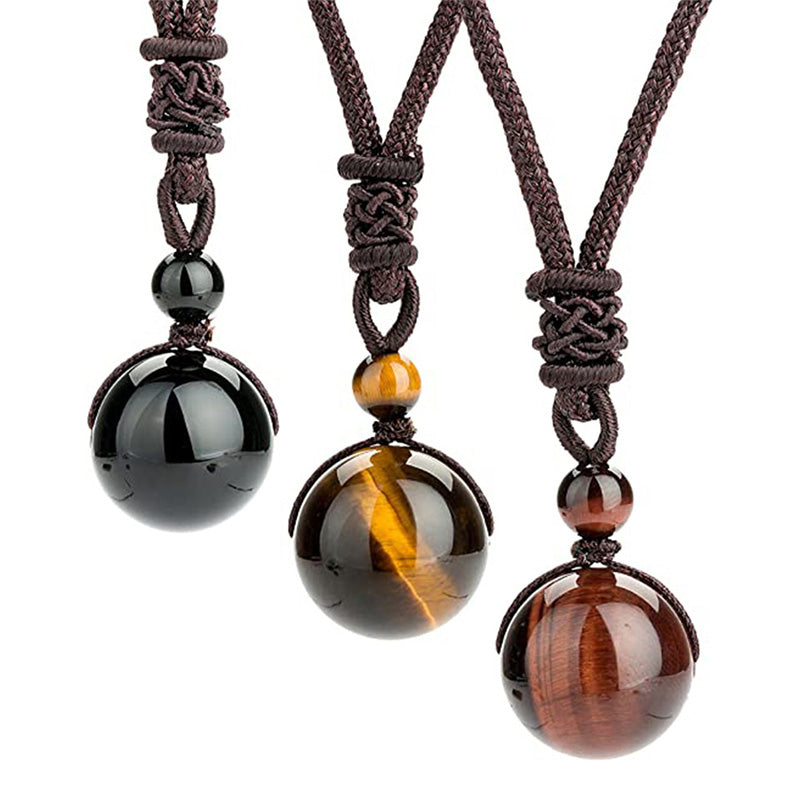 Wear FengShui Tibetan Tiger's Eye Protection Necklace