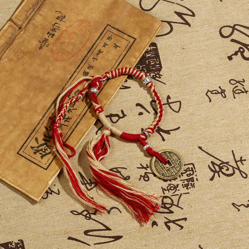 Wear FengShui Mountain Ghosts Spend Money Wealth Prosperity Handmade Braided Bracelet