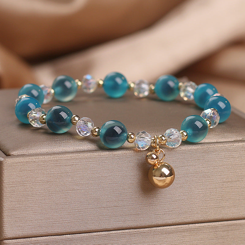 Wear FengShui Candy Agate Healing Harmony Bead Charm Bracelet