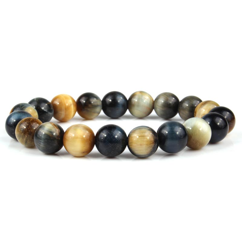 Wear FengShui  Anxiety Stress Healing Crystal Tiger Eye Bead Bracelet