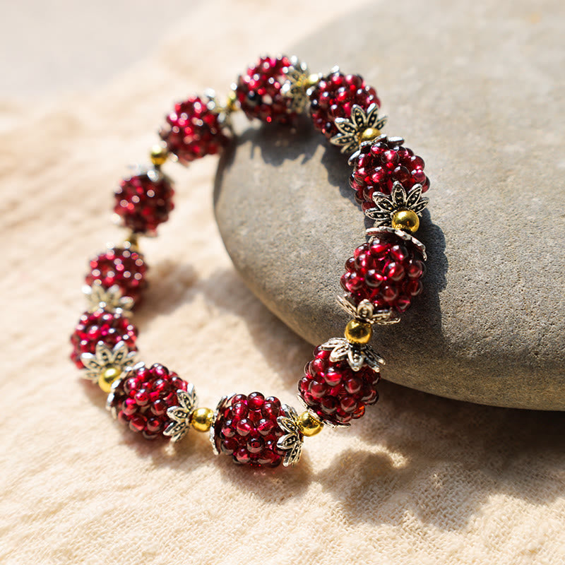 Wear FengShui "All the best for Vitality and Passion" Garnet Bracelet Includes Gift Message Card