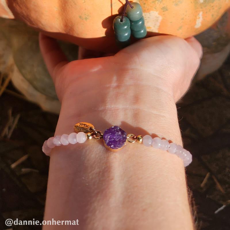 Wear FengShui Natural Crystal Charm Lucky Healing Bracelet