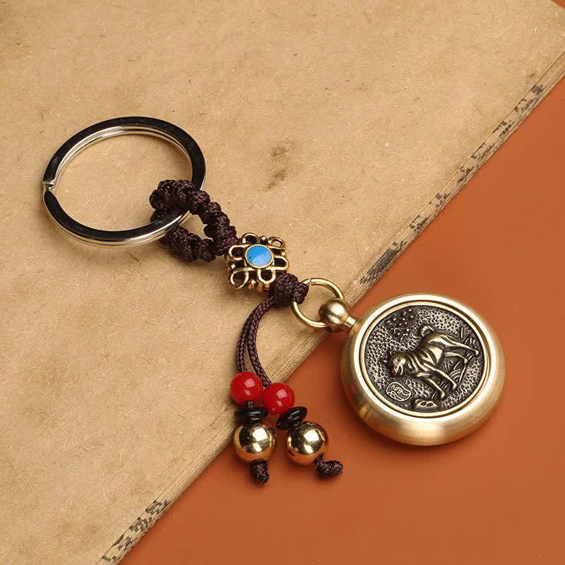 Wear FengShui 12 Chinese Zodiac Blessing Wealth Fortune Keychain