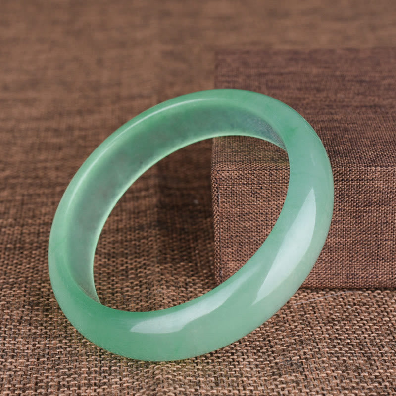 Wear FengShui Natural Jade Luck Healing Prosperity Bangle Bracelet