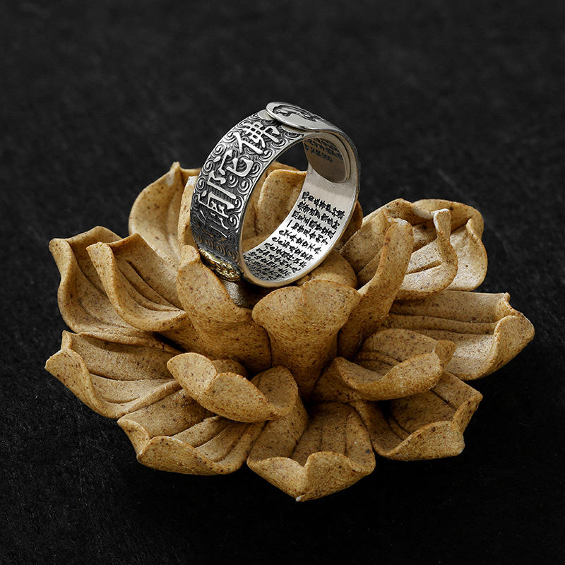 Wear FengShui Chinese Zodiac Natal Buddha Wealth Luck Adjustable Ring