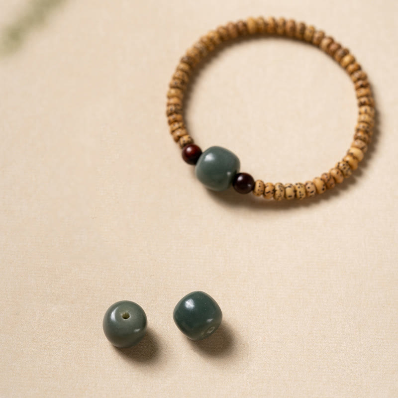 Wear FengShui Bodhi Seed Small Leaf Red Sandalwood Wisdom Bracelet
