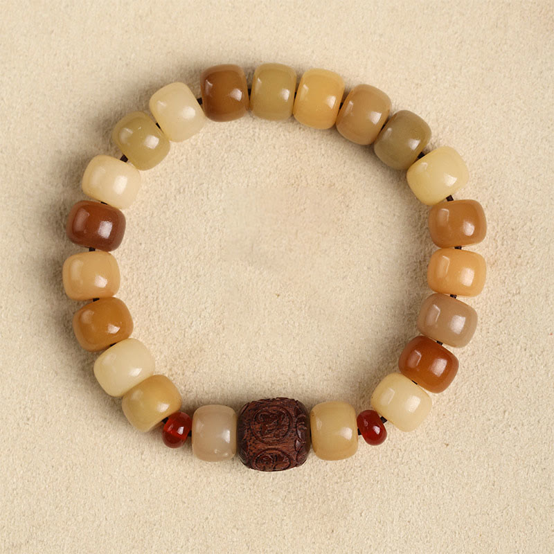 Wear FengShui Natural Bodhi Seed The Lord of the Corpse Forest Om Mani Padme Hum Wisdom Bracelet
