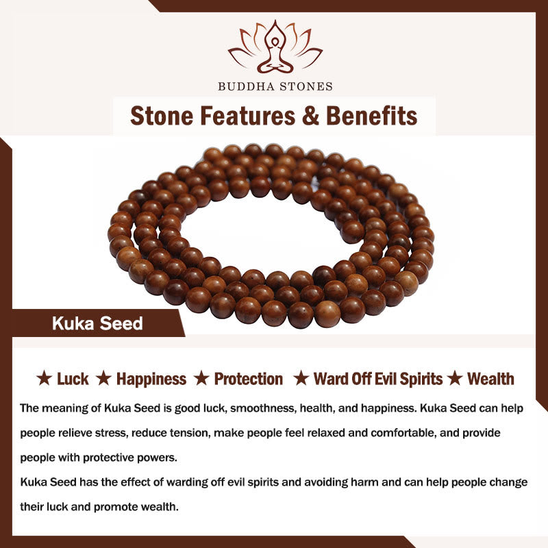 Wear FengShui Kuka Seed Agate Stone Luck Bracelet