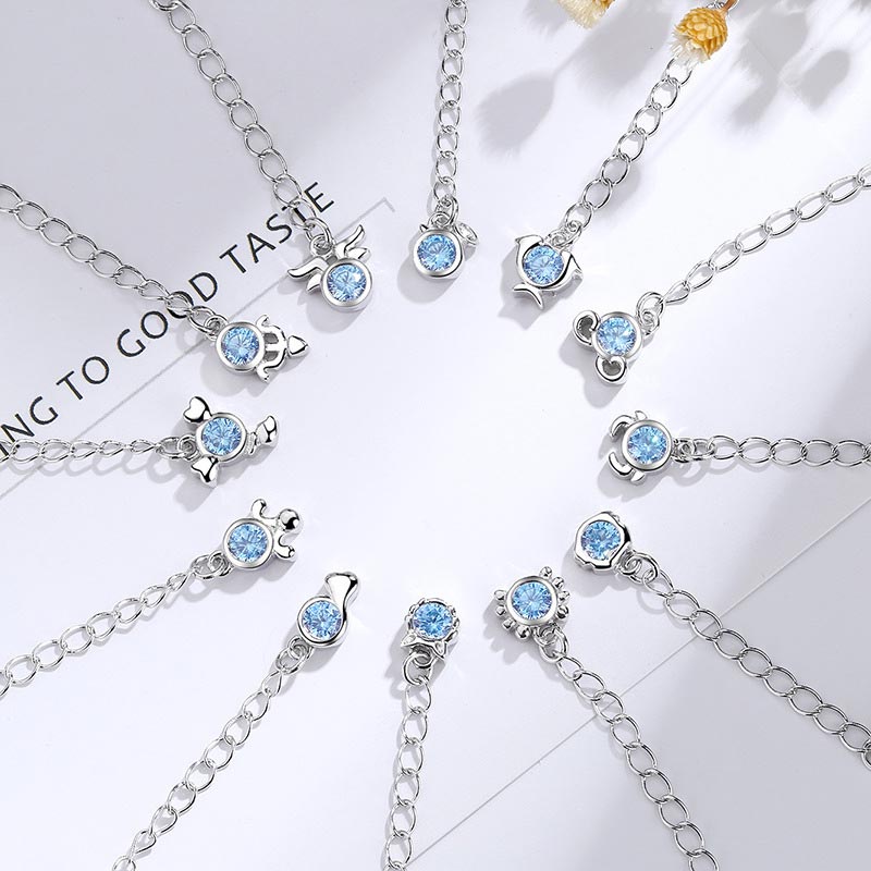 Wear FengShui 925 Silver Plated Copper 12 Constellations of the Zodiac Charm Bracelet