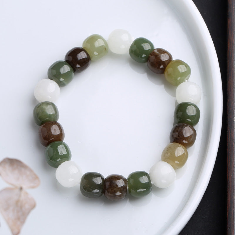 Wear FengShui Gradient Jade Luck Blessing Bracelet