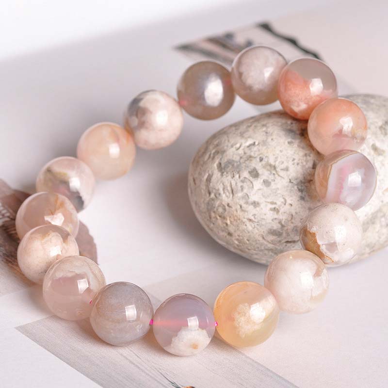 Wear FengShui Sakura Agate Peace Blessing Bracelet