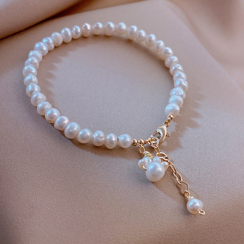 Wear FengShui Pearl Cat Paw Healing Chain Bracelet