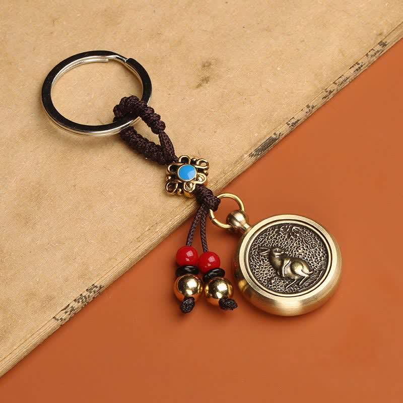 Wear FengShui 12 Chinese Zodiac Blessing Wealth Fortune Keychain
