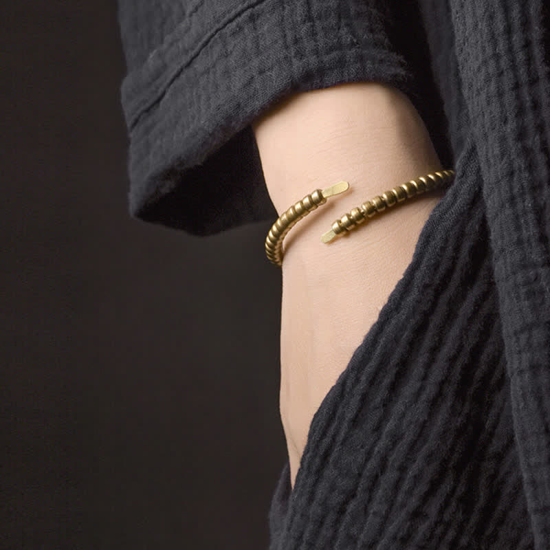Wear FengShui Vintage Design Copper Balance Adjustable Cuff Bracelet