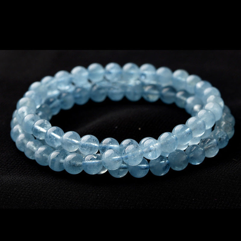 Wear FengShui Natural Aquamarine Peace Healing Bracelet