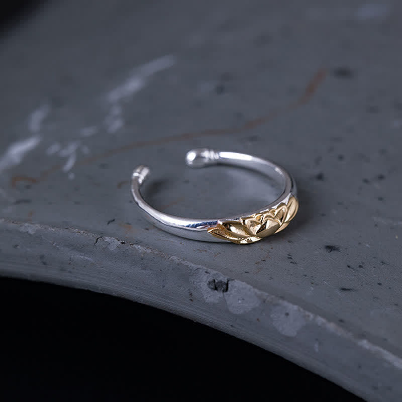 Wear FengShui 925 Sterling Silver Lotus Flower New Beginning Ring