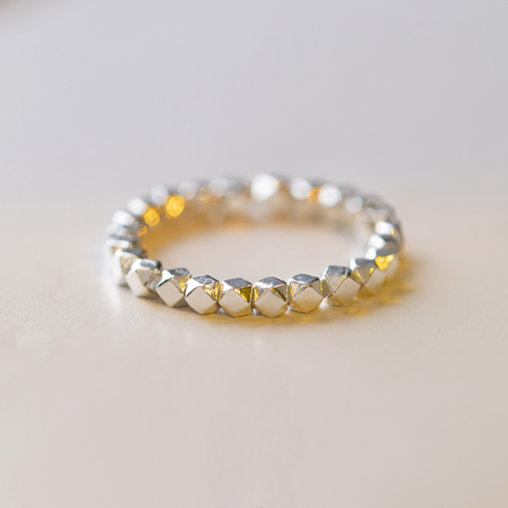 Buddha3bodhi Ultra-fine 3mm Sterling Silver Bead Ring