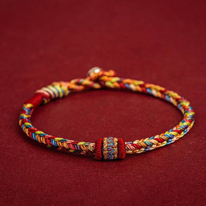 Wear FengShui Handmade Dragon Boat Festival Luck Colorful Rope Child Adult Bracelet