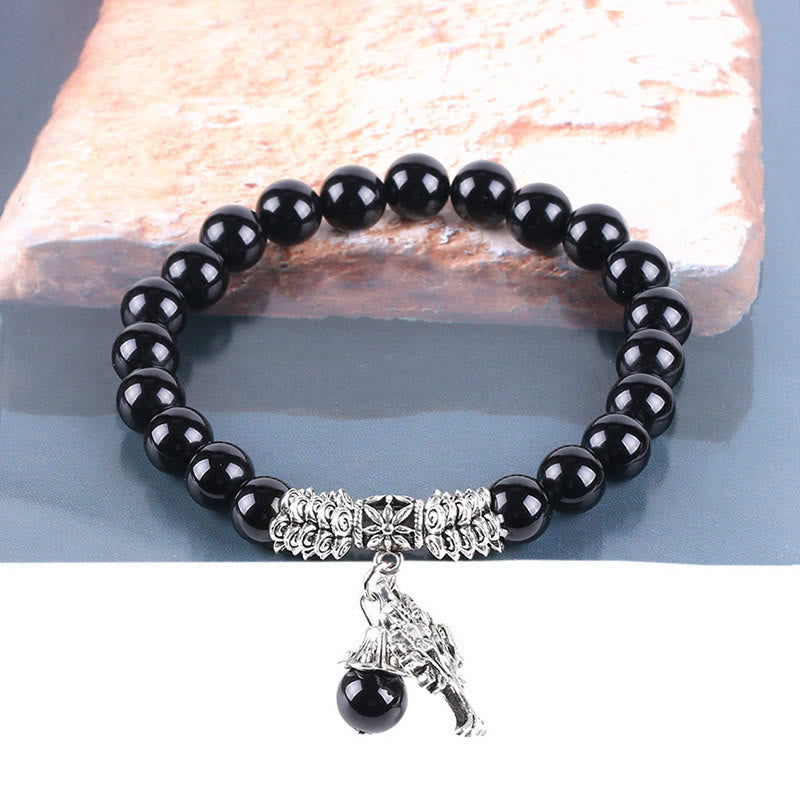 Wear FengShui Natural Gemstone Tree of Life Lucky Charm Stretch Bracelet