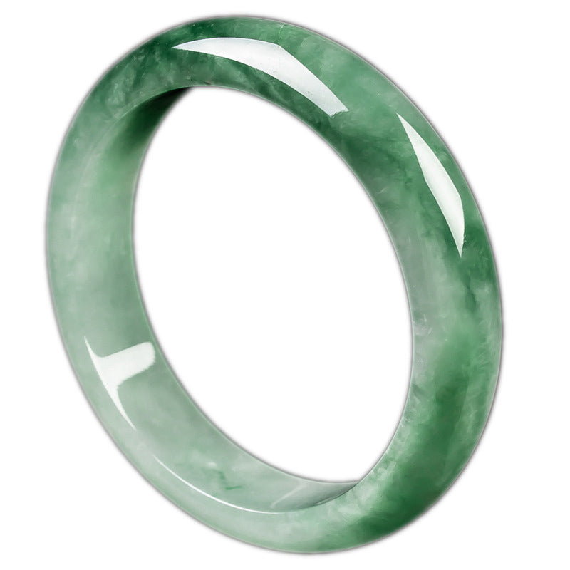 Wear FengShui Natural Jade Fortune Blessing Bangle Bracelet