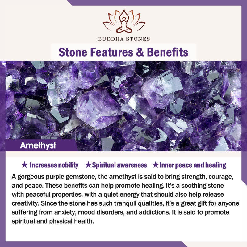 Wear FengShui 925 Sterling Silver Natural Amethyst Cat's Eye Spiritual Awareness Star Bracelet