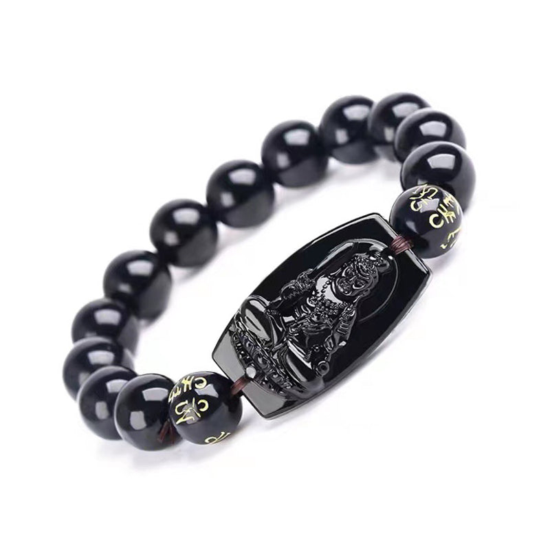 Wear FengShui Chinese Zodiac Obsidian Protection Bracelet