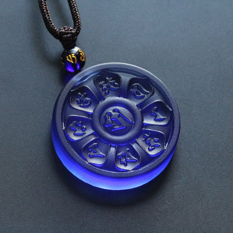 Wear FengShui Liuli Manjusri Lotus Enlightenment Necklace